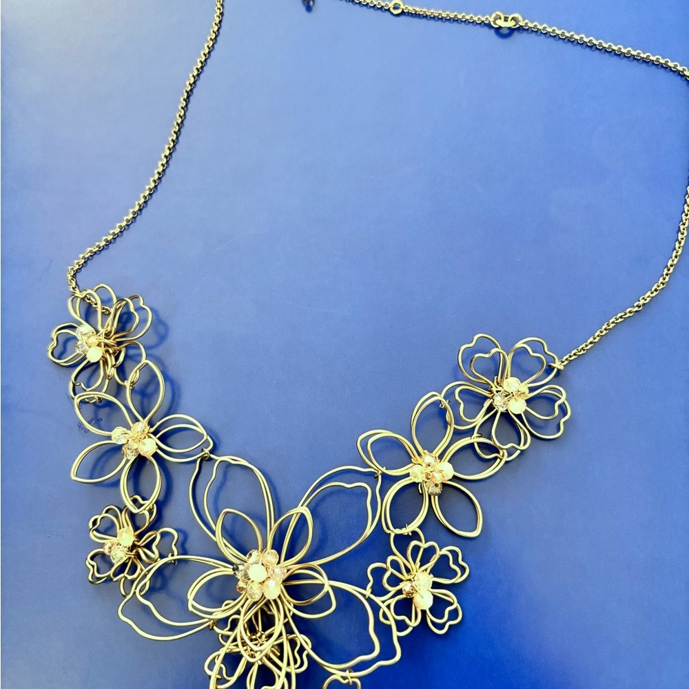 Tommy Bahama beautiful gold tone wire necklace - Picture 4 of 4
